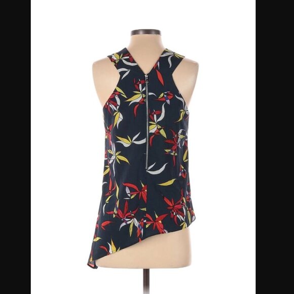 Rachel Roy Womens Asymmetrical-Hem Knit Blouse - Size Small - Picture 2 of 2